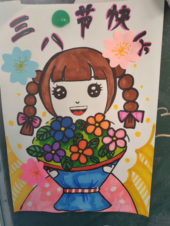 妇女节儿童画