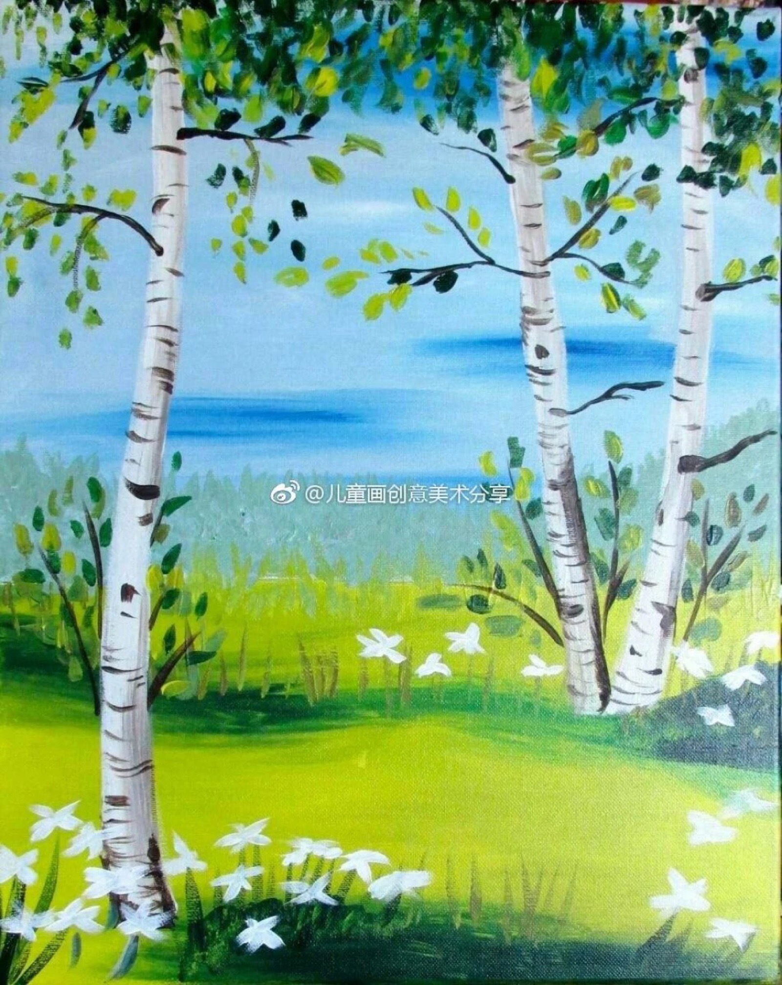 水粉画 