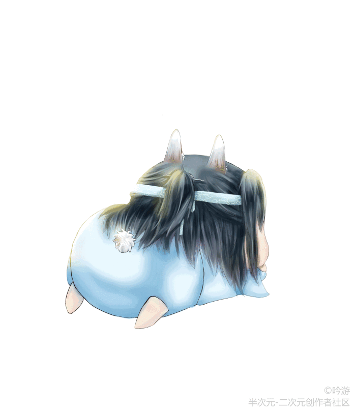 魔道祖师 团子趴 可爱团 动图gif