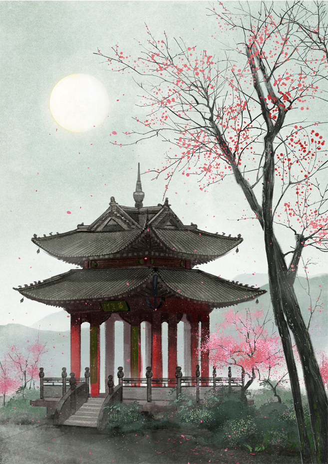 (古风场景)绘师:养猫画画的随随