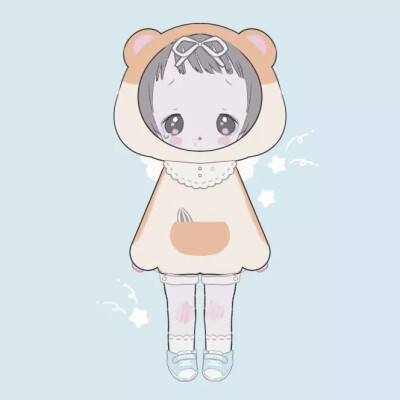女生头像 闺蜜头像 可爱头像 手绘头像