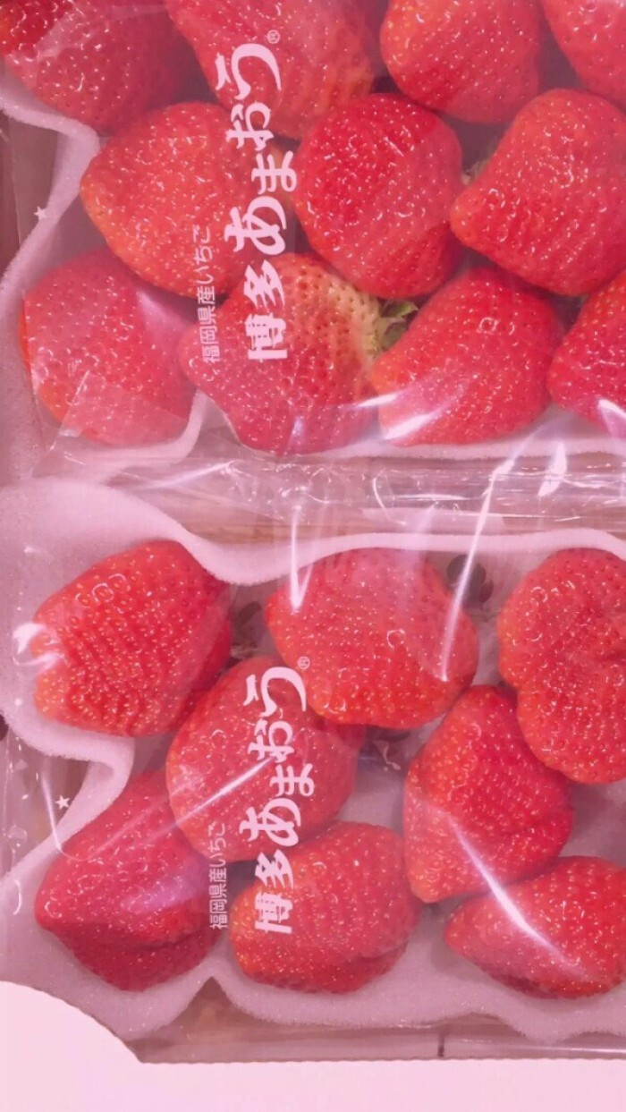 水果 草莓 红色 拼接 少女心 壁纸
