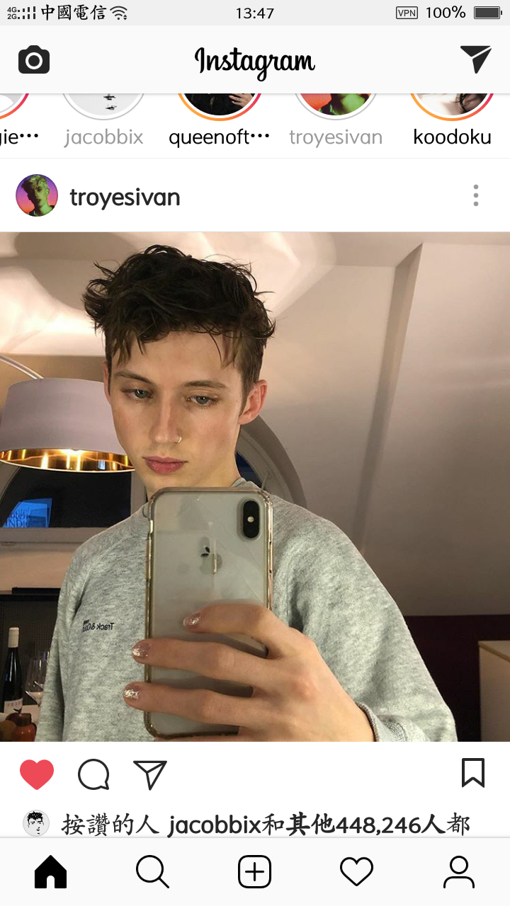 戳爷troye sivan 特洛耶希文 近期 自截 ins[杨晋戈]