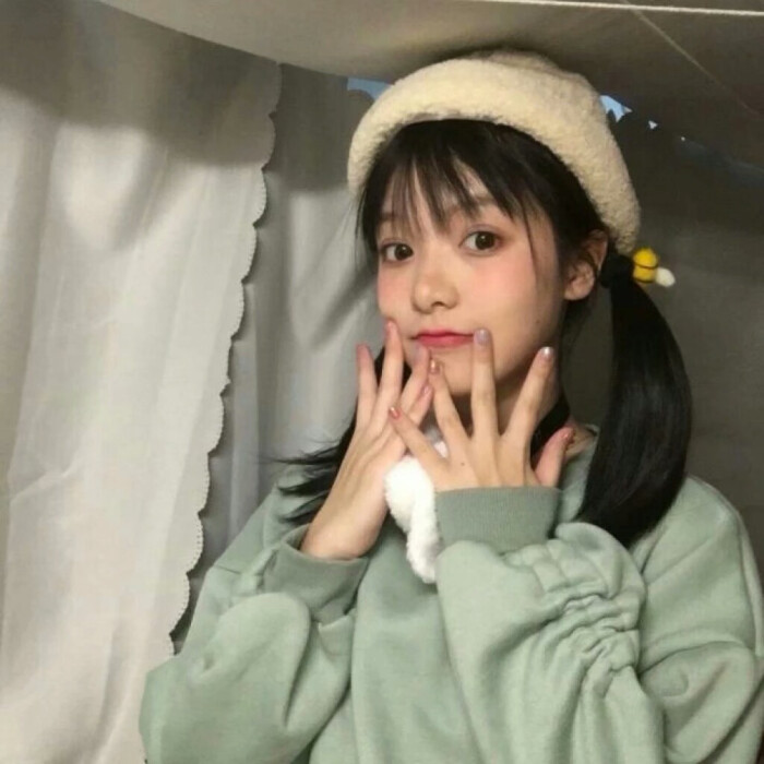 柔らかい萌え●女生头像/真人头像/萝莉/软妹/闺蜜头像/部位/双马尾