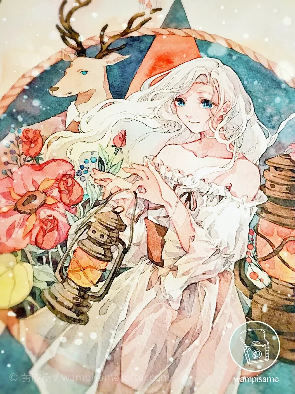 手绘插画唯美小清新森系