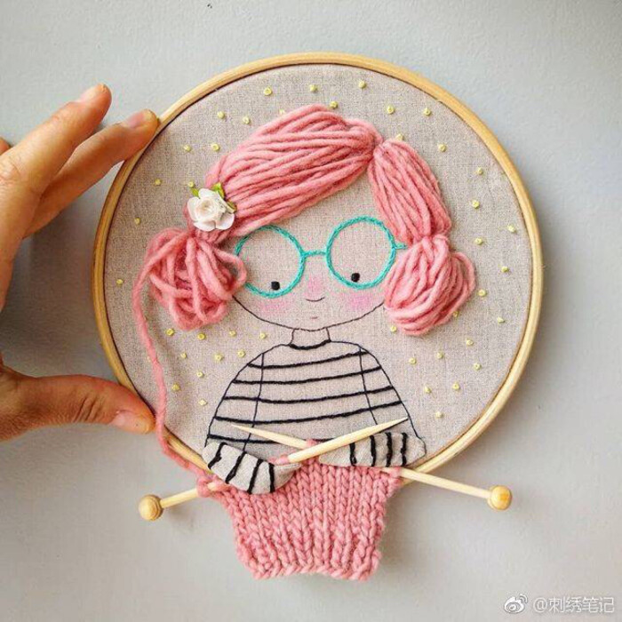 【美绣分享】毛线头美绣作品来自anacardia / ana carolina ins id:an