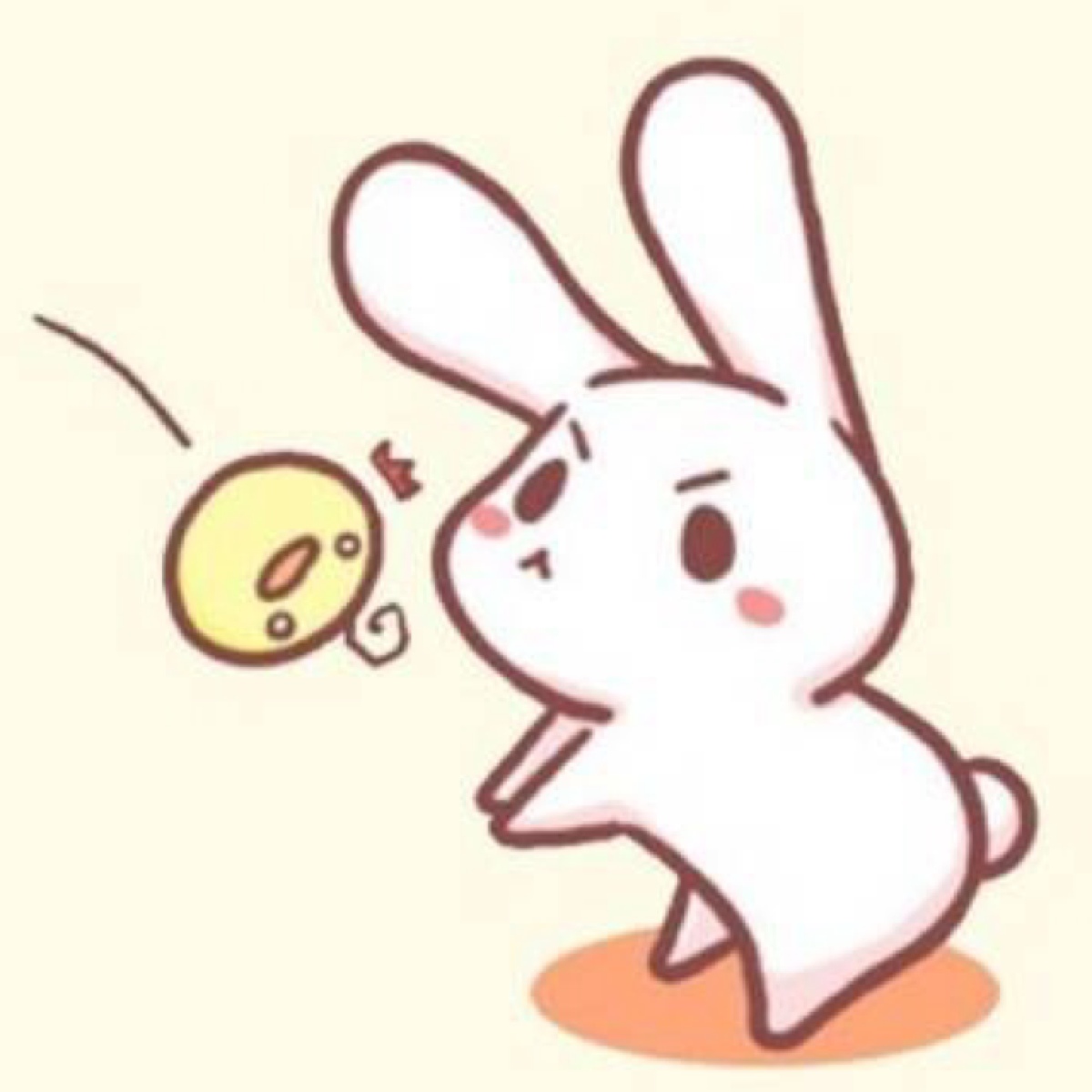 抱着胡萝卜的小兔子